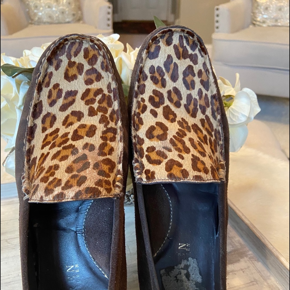 Ralph Lauren cow skin Leopard loafers
